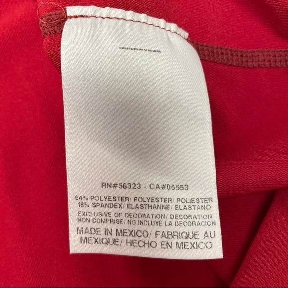 Nike Pro Combat Dri Fit Red Men’s Fitted Short Sleeve T-Shirt Size Large - Picture 7 of 11